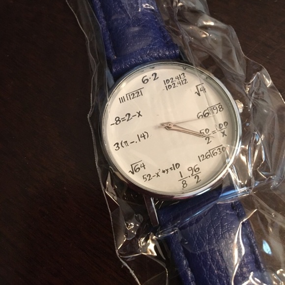 NEW Blue Math Statistical Women’s Fashion Watch - Picture 2 of 2